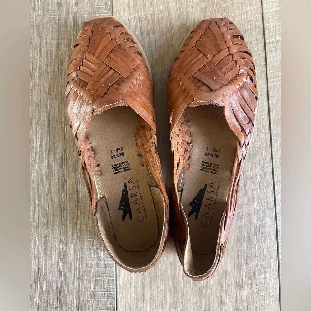 Women's Huaraches Sandals, Brown, size 7